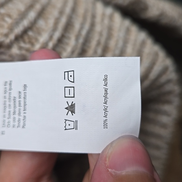 Streetwear Society Size S Beige Cropped Button Down Knit Cardigan - Picture 8 of 9